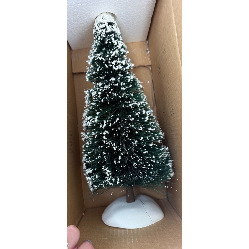 Department 56 Village Frosted Spruce Tree 15" Snow Covered Village Accessory